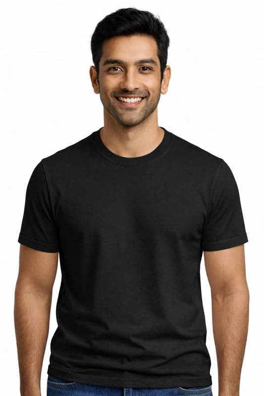 Supima Round Neck in Black