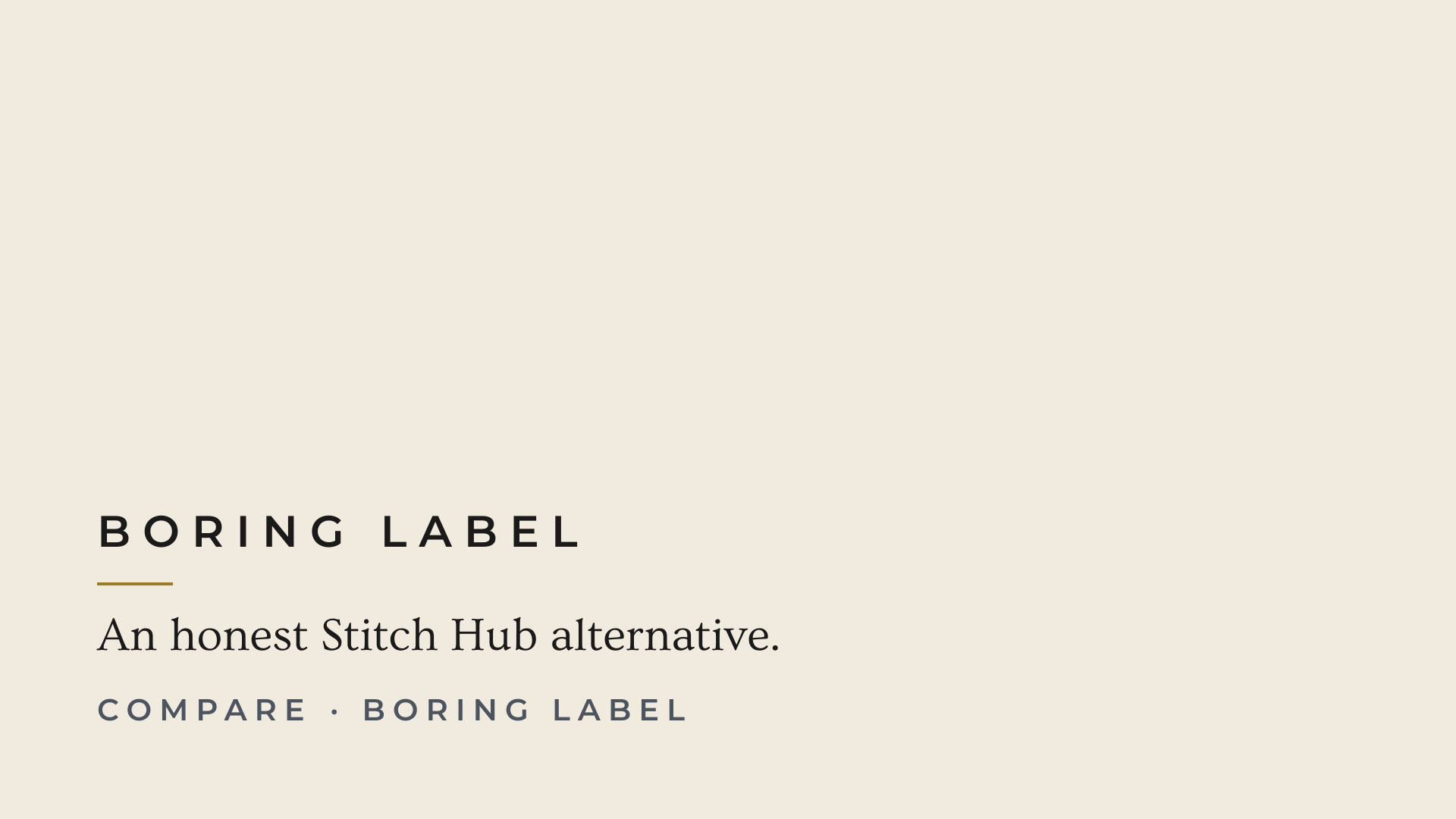 Stitch Hub Alternatives — Honest Brand Breakdown | Boring Label