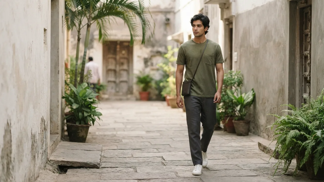 Minimalist editorial photo illustrating that does not mean pocket tees are wrong for everyone. it means they serve a different wardrobe philosophy, one built around casual texture rather than quiet uniformity., muted neutral tones, soft natural light, premium plain t-shirt context