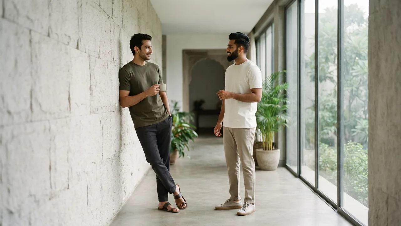 Minimalist editorial photo illustrating so which one should you actually buy, muted neutral tones, soft natural light, premium plain t-shirt context